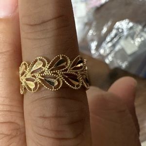 SOLD!!!18karat gold Real gold ring